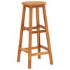 vidaXL Bar Chairs 2 pcs Solid Acacia Wood