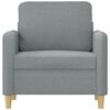 vidaXL Sofa Chair Light Grey 60 cm Fabric