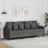 vidaXL 3-Seater Sofa Dark Grey 180 cm Fabric