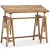 vidaXL Drafting Table Solid Mango Wood 116x50x76 cm