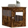 vidaXL Dog Crate Furniture Smoked Oak 64.5x80x71 cm Engineered Wood