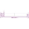 vidaXL Retractable Side Awning Cream 100x1000 cm