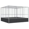 vidaXL Aviary Silver 311x307x212 cm Steel