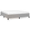 vidaXL Bed Frame without Mattress Light Grey California King Fabric