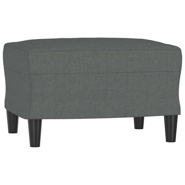 vidaXL 4 Piece Sofa Set with Pillows Dark Grey Fabric