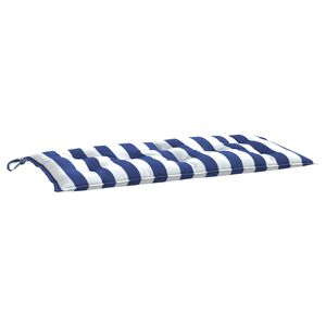 vidaXL Garden Bench Cushion Blue&White Stripe 100x50x7cm Oxford Fabric