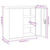 vidaXL File Cabinet Anthracite 90x40x90 cm Steel
