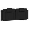 vidaXL Headboard Cushion "Viana" Black 137 cm Double Faux Leather