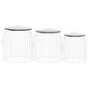 vidaXL Coffee Tables 3 pcs White
