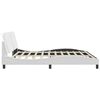 vidaXL Bed Frame without Mattress "Zadar" White 193x203 cm Faux Leather