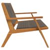 vidaXL Garden Furniture Grey 122 x 78 x 73 cm Solid Acacia Wood