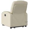 vidaXL Electric Stand up Massage Recliner Chair Cream Faux Leather