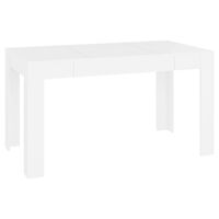 vidaXL Dining Table White 140x74.5x76 cm Engineered Wood