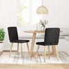 vidaXL Dining Chairs 2 pcs Black Fabric