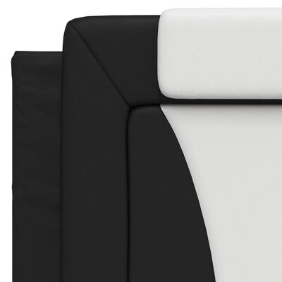 vidaXL Headboard Cushion Black and White 100 cm Faux Leather