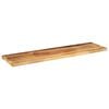 vidaXL Table Top 100x30x2.5 cm Rectangular Solid Wood Rough Mango
