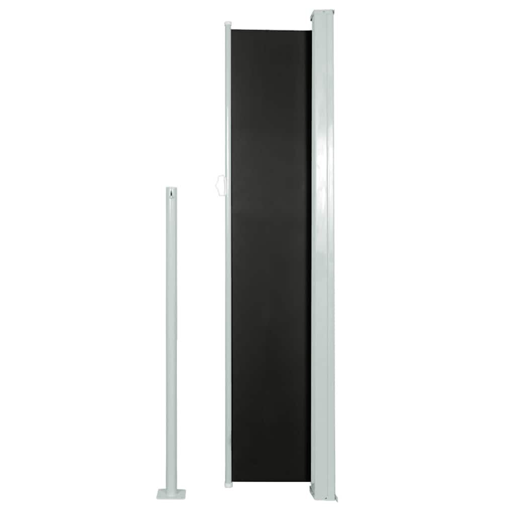 vidaXL Retractable Side Awning 160 x 500 cm Black