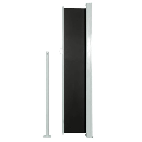 vidaXL Retractable Side Awning 160 x 500 cm Black