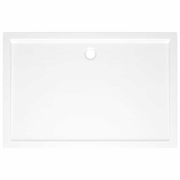 vidaXL Rectangular ABS Shower Base Tray White 80x120 cm