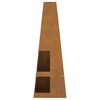 vidaXL Fire Pit Brown 35 x 35 x 100 cm Weathering steel