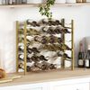 vidaXL Wine Rack for 36 Bottles Gold Metal