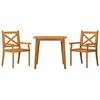 vidaXL 3 Piece Garden Dining Set Solid Wood Acacia