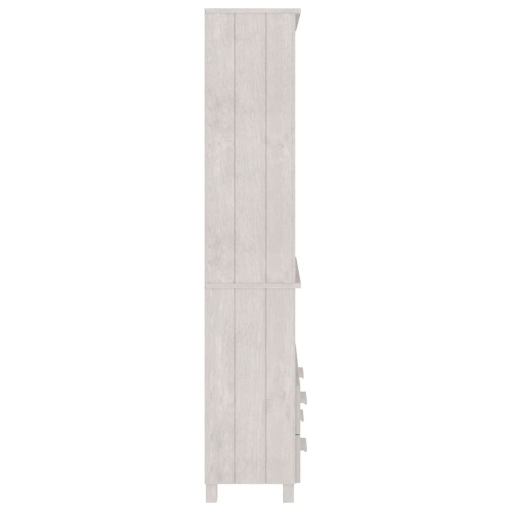 vidaXL Highboard HAMAR Solid Wood Pine White