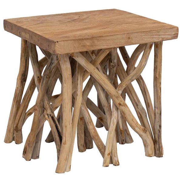 vidaXL Log Coffee Table 40x40x40 cm Mixed Recycled Wood