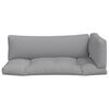 vidaXL Pallet Cushions 3 pcs Grey Fabric