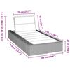 vidaXL Sunbed with Floating Cushion Brown Poly Rattan