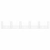 vidaXL U-shape Gabion Basket with 6 Posts Iron 620x20x100 cm