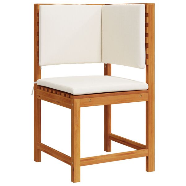 vidaXL Garden Chair Corner with Cushions Solid Wood Acacia