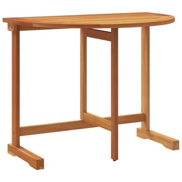 vidaXL Folding Balcony Table 90x60x72 cm Solid Wood Acacia