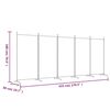 vidaXL 5-Panel Room Divider Anthracite 433x180 cm Fabric