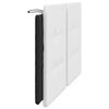 vidaXL Headboard Cushion "Zadar" White and Black 152 cm Queen Faux Leather