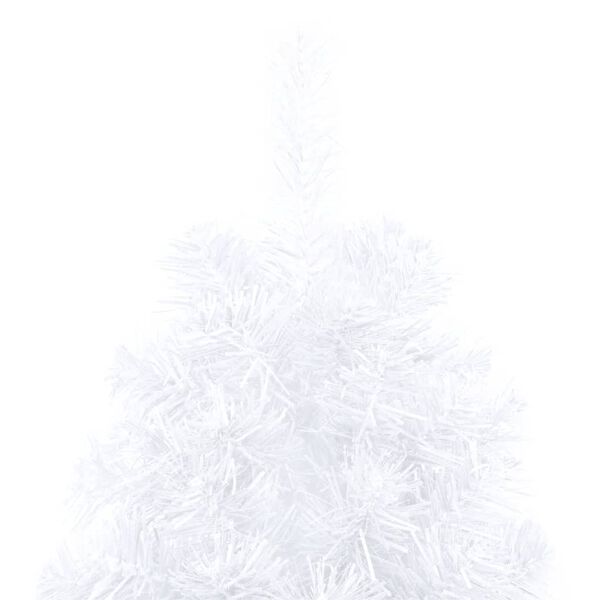 vidaXL Artificial Half Pre-lit Christmas Tree with Ball Set White 150 cm