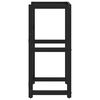vidaXL Bathroom Washbasin Frame Black 40x38x83 cm Iron