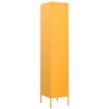 vidaXL Locker Cabinet Mustard Yellow 35x46x180 cm Steel