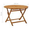 vidaXL Folding Garden Table 110 cm Solid Acacia Wood