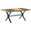 vidaXL Dining Table 180x90x76 cm Solid Reclaimed Wood