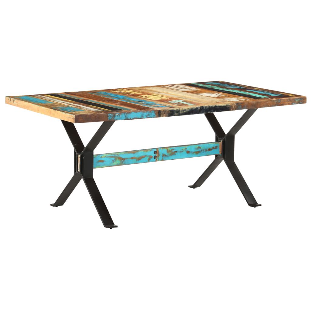 vidaXL Dining Table 180x90x76 cm Solid Reclaimed Wood
