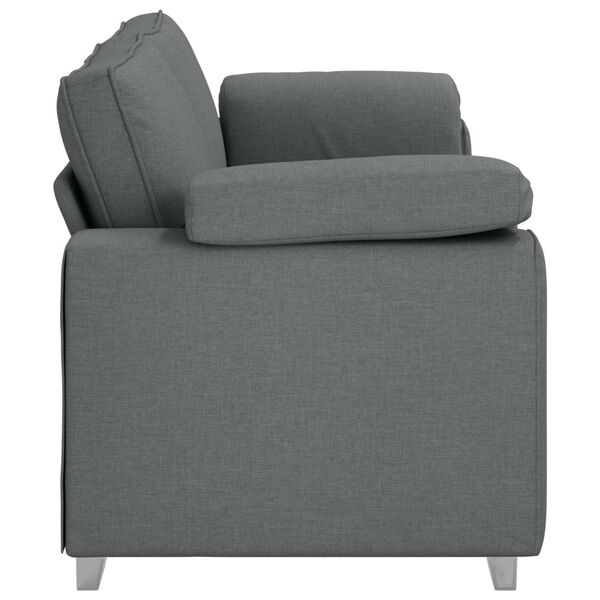vidaXL Sofa Dark Grey 219 x 80 x 82 cm Fabric
