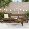 vidaXL Garden Middle Sofas 3 pcs Honey Brown Solid Wood Pine