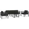 vidaXL Coffee Table Aluminium Anthracite