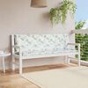 vidaXL Garden Bench Cushions 2 pcs Leaf Pattern 150x50x7 cm Fabric