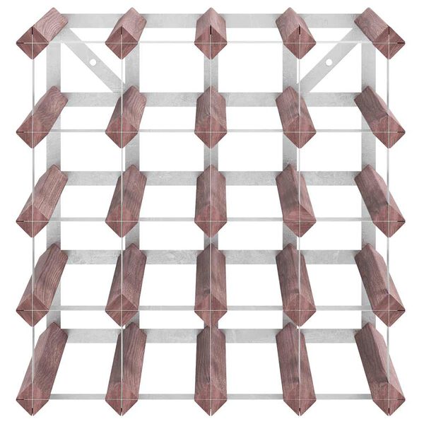 vidaXL Wine Rack for 20 Bottles Brown Solid Wood Pine