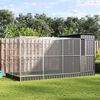 vidaXL Aviary with Extension Silver 416x203x216 cm Steel