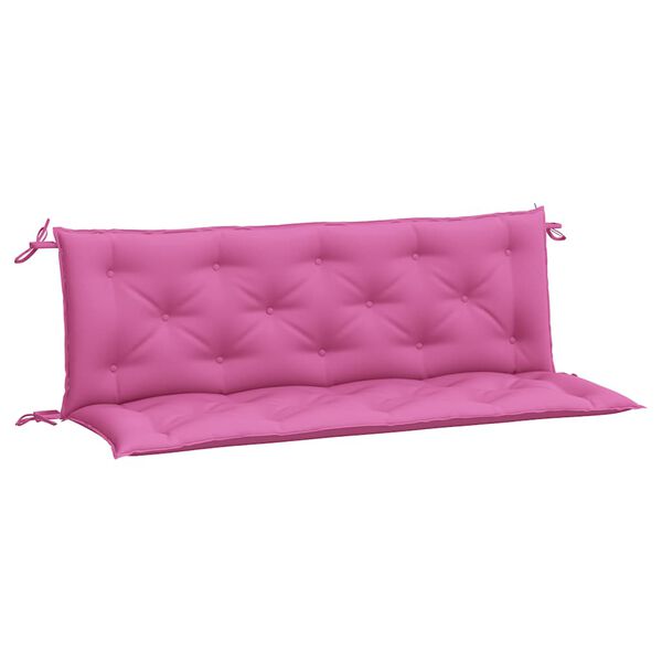 vidaXL Garden Bench Cushions 2pcs Pink 150x50x7cm Fabric