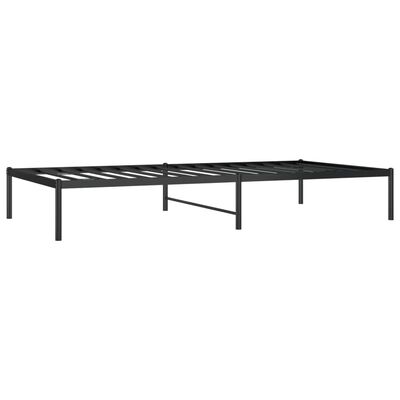 vidaXL Metal Bed Frame Black 100x200 cm