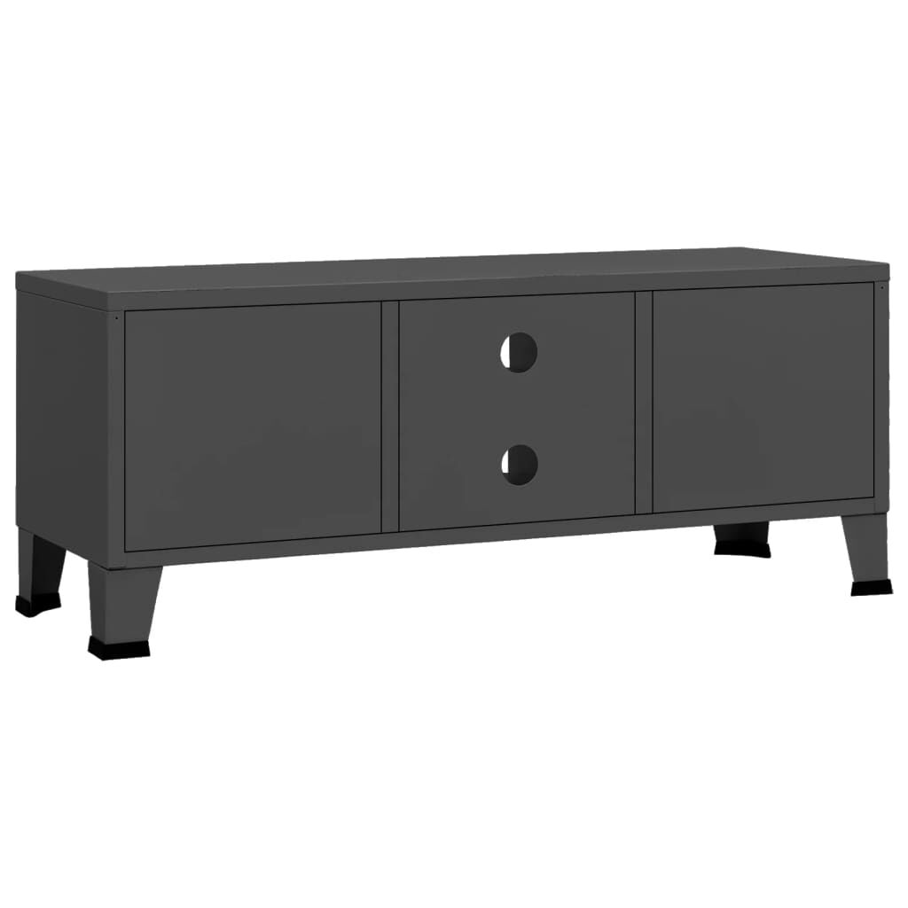 vidaXL Industrial TV Cabinet Anthracite 105x35x42 cm Metal